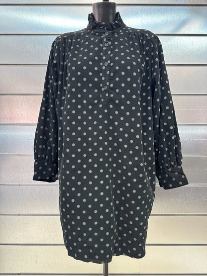 Robe En Velours Imprimé Aux Pois @69098Pois_RVPois