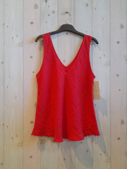 Ref-21591 T-shirt sans manches 100 % lin
