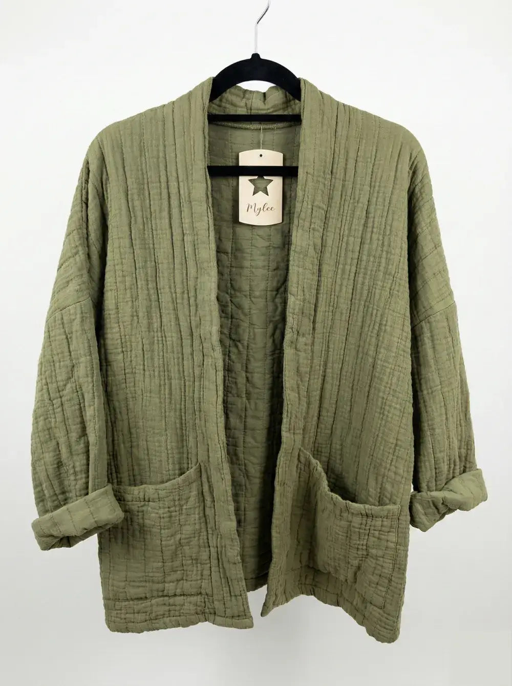 Veste matelassée en gaze de coton @5343_VesMatelasséGaze