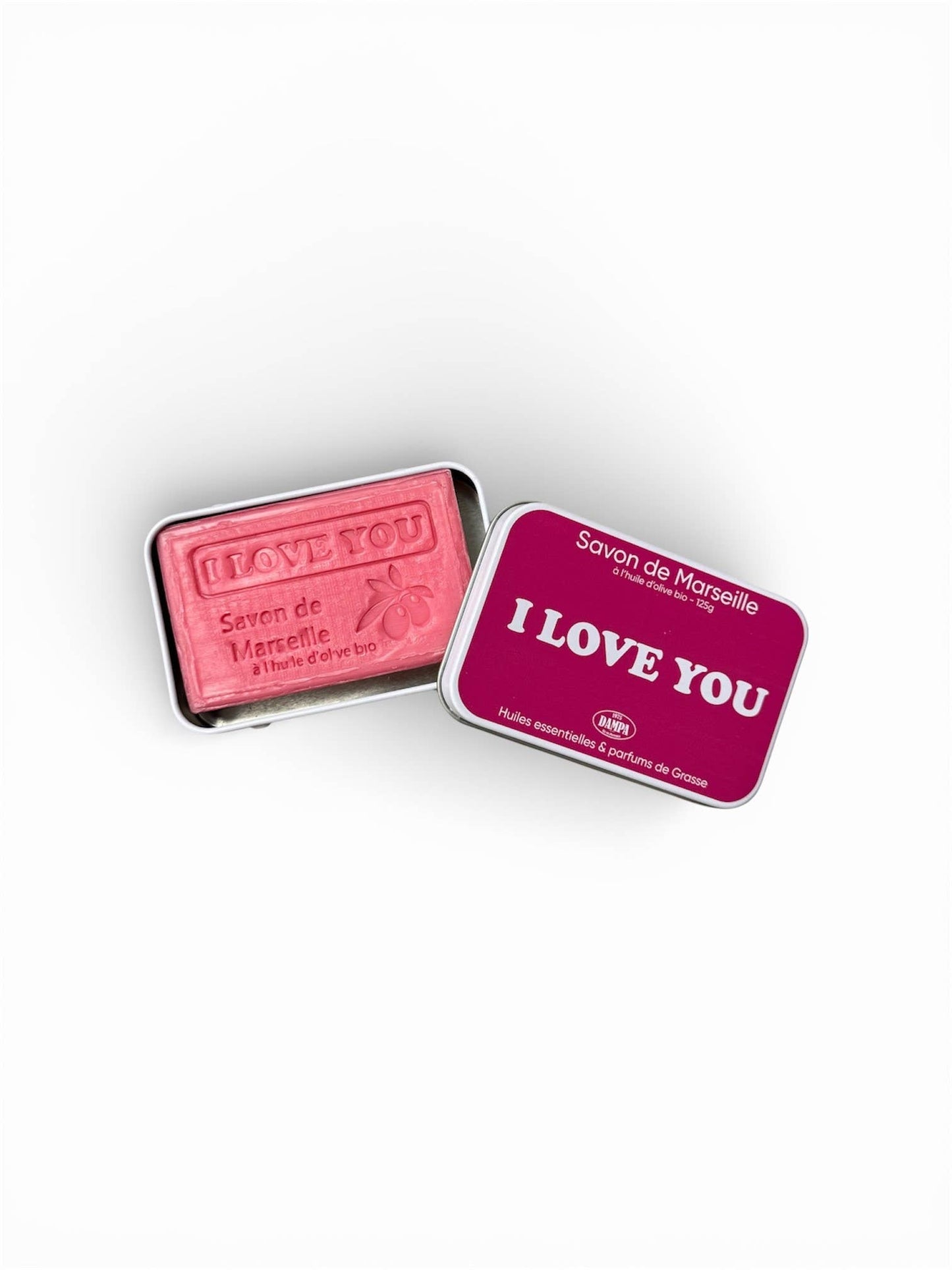 Savon de Marseille "I Love You" 125g avec sa boite métal