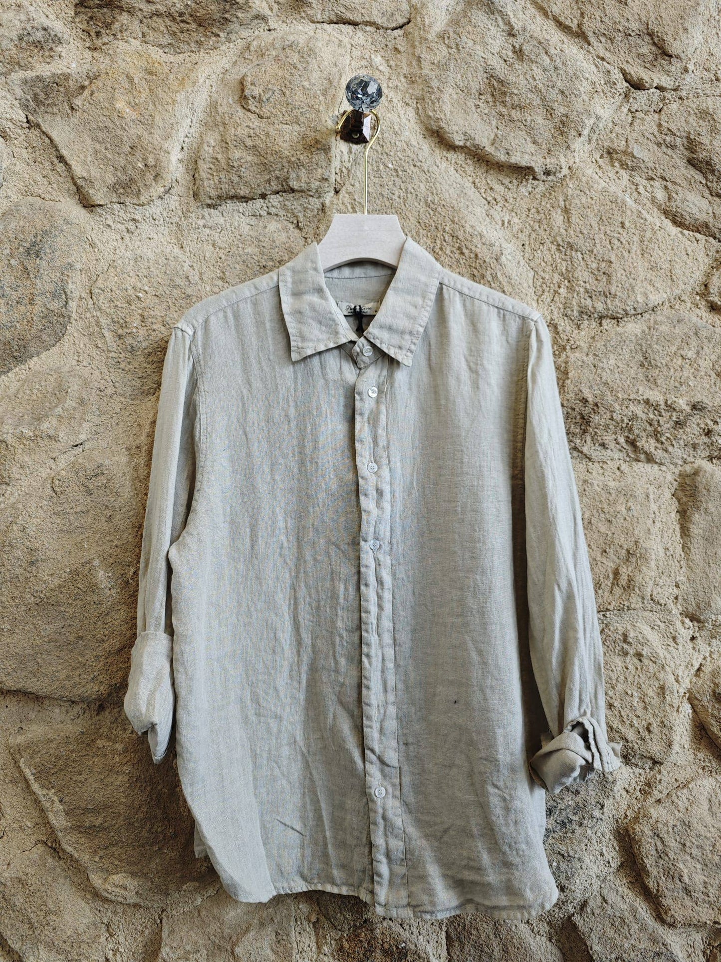 Chemise homme 100 % lin - Tailles M à 3XL