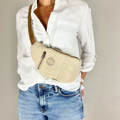 BumBag (toile) - sac à bandoulière - tissu réutilisé