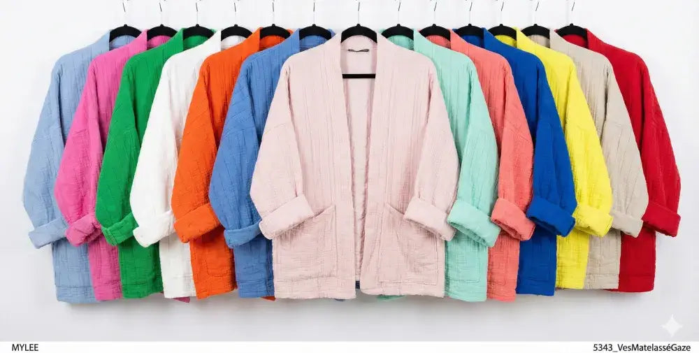 Veste matelassée en gaze de coton @5343_VesMatelasséGaze