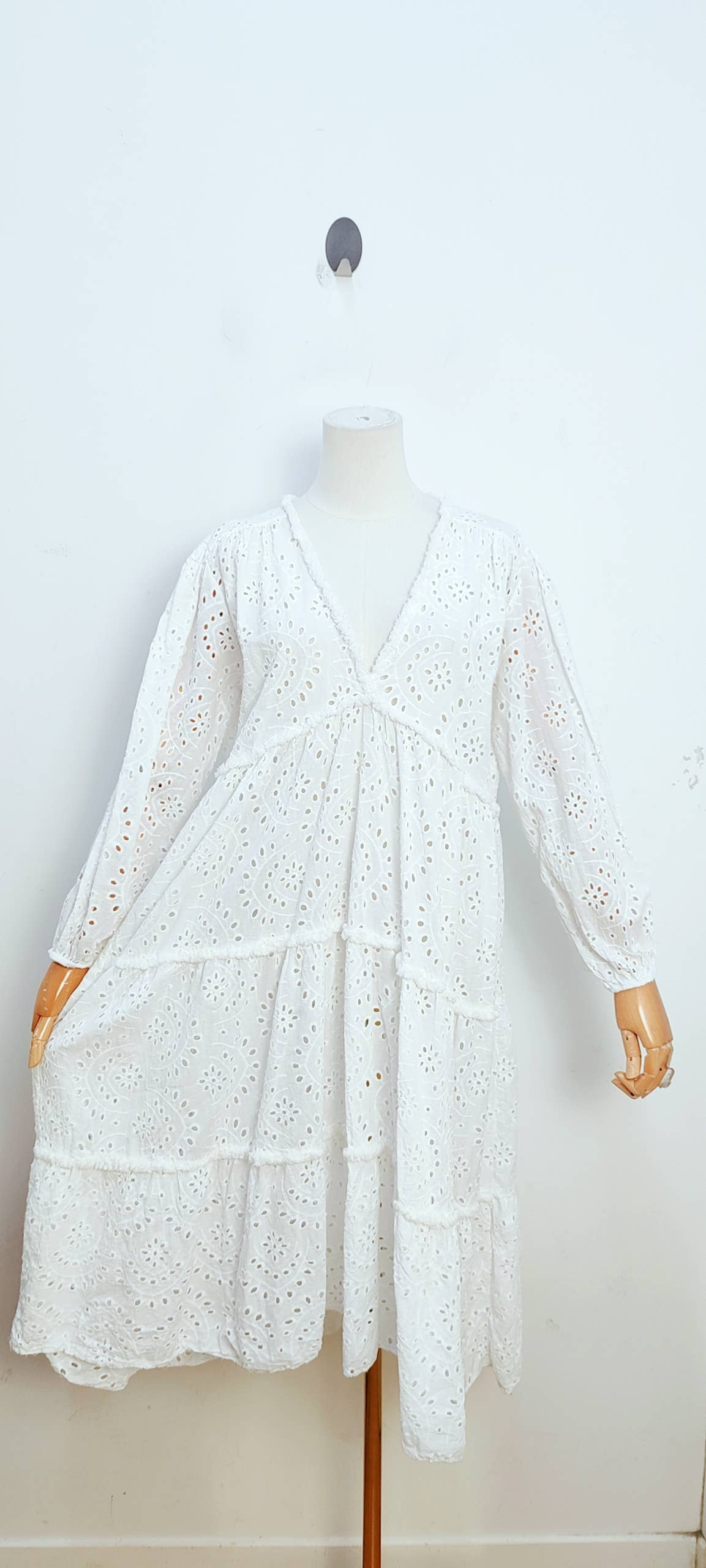 Robe En Broderie Anglaise- 10935