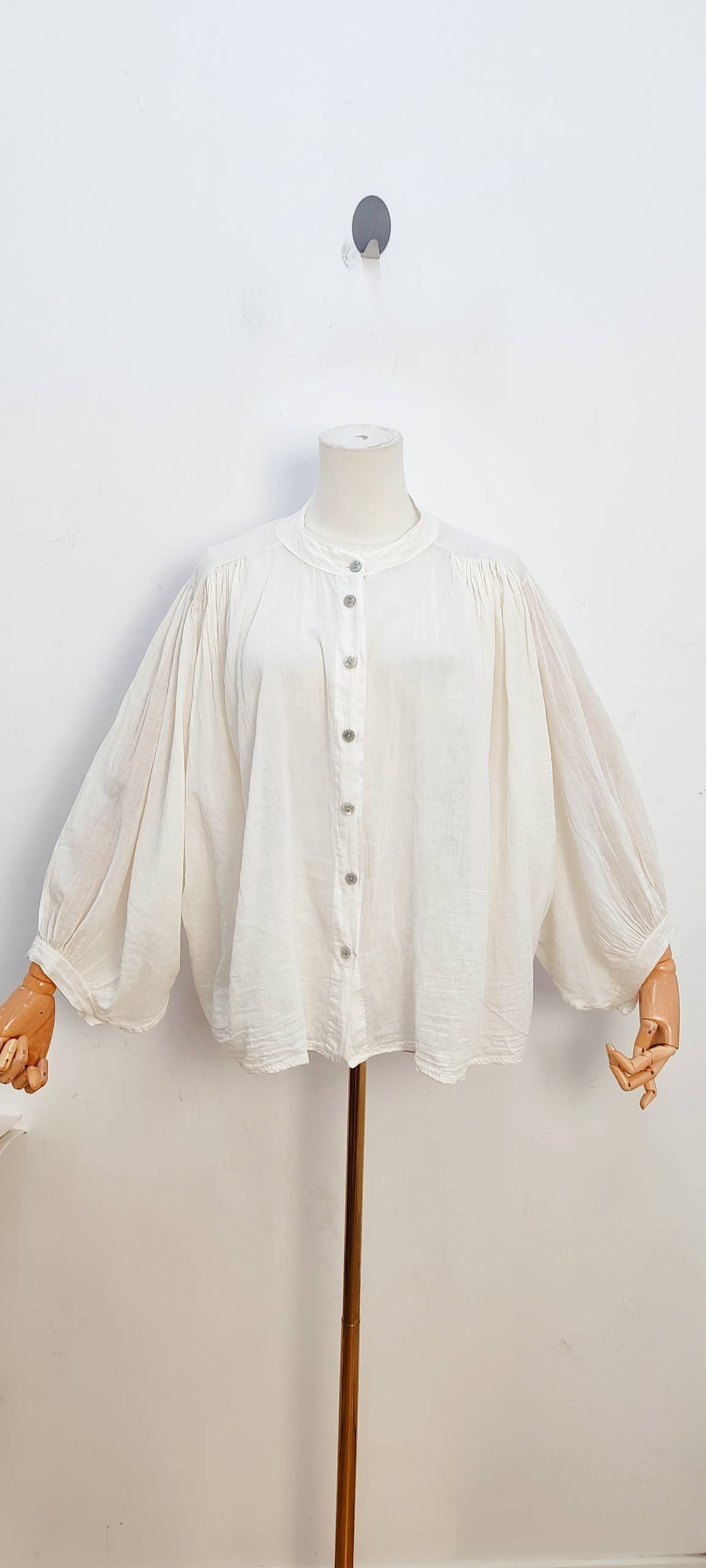 Blouse fluide manches longues ample bohème été
