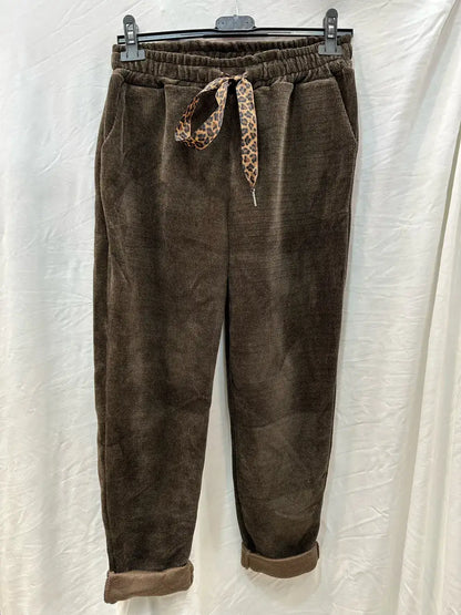 Jogging en velours avec nœud à léopard @43710_JoNoeudLeo