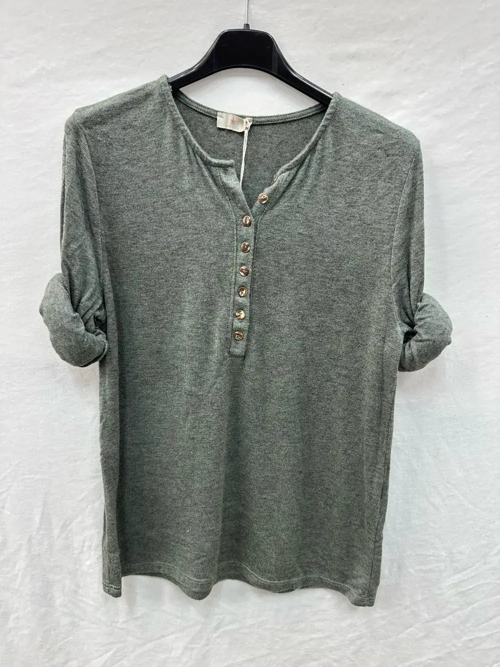 Haut De Fine Maille À Col Tunisien 8boutons @47684_H8boutons