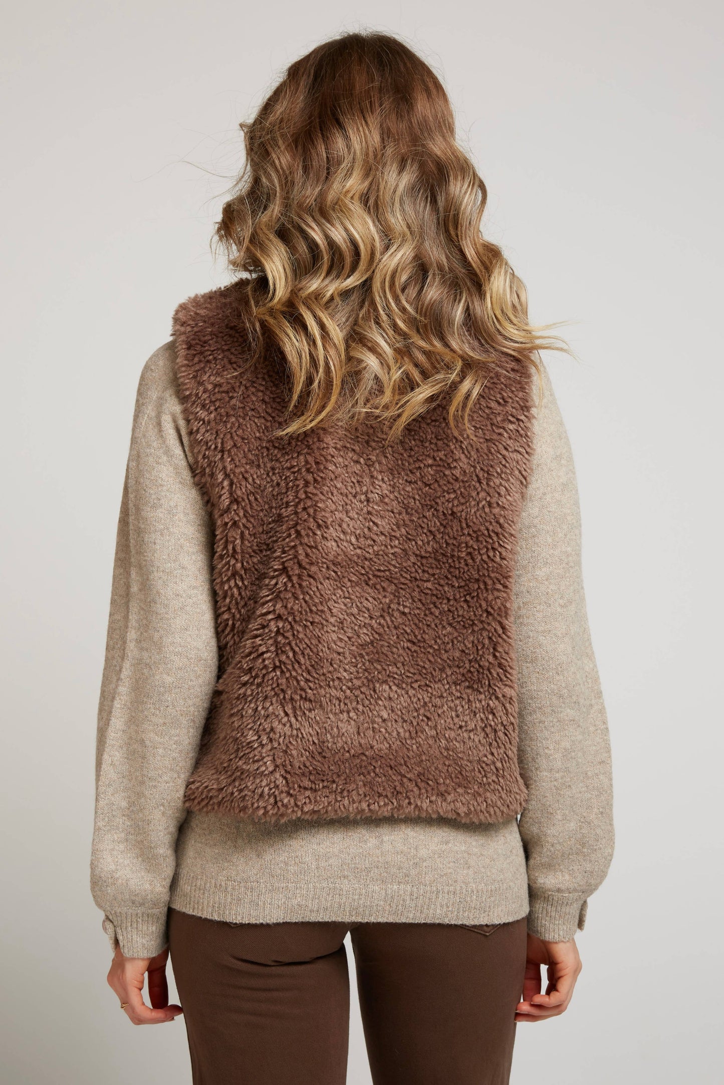 ROXANNE - Gilet moumoute sans manches