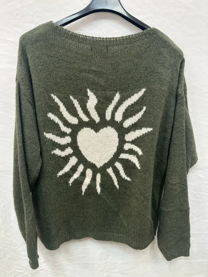 Pull À Motifs Soleille Au Dos @35669_PulSoleille