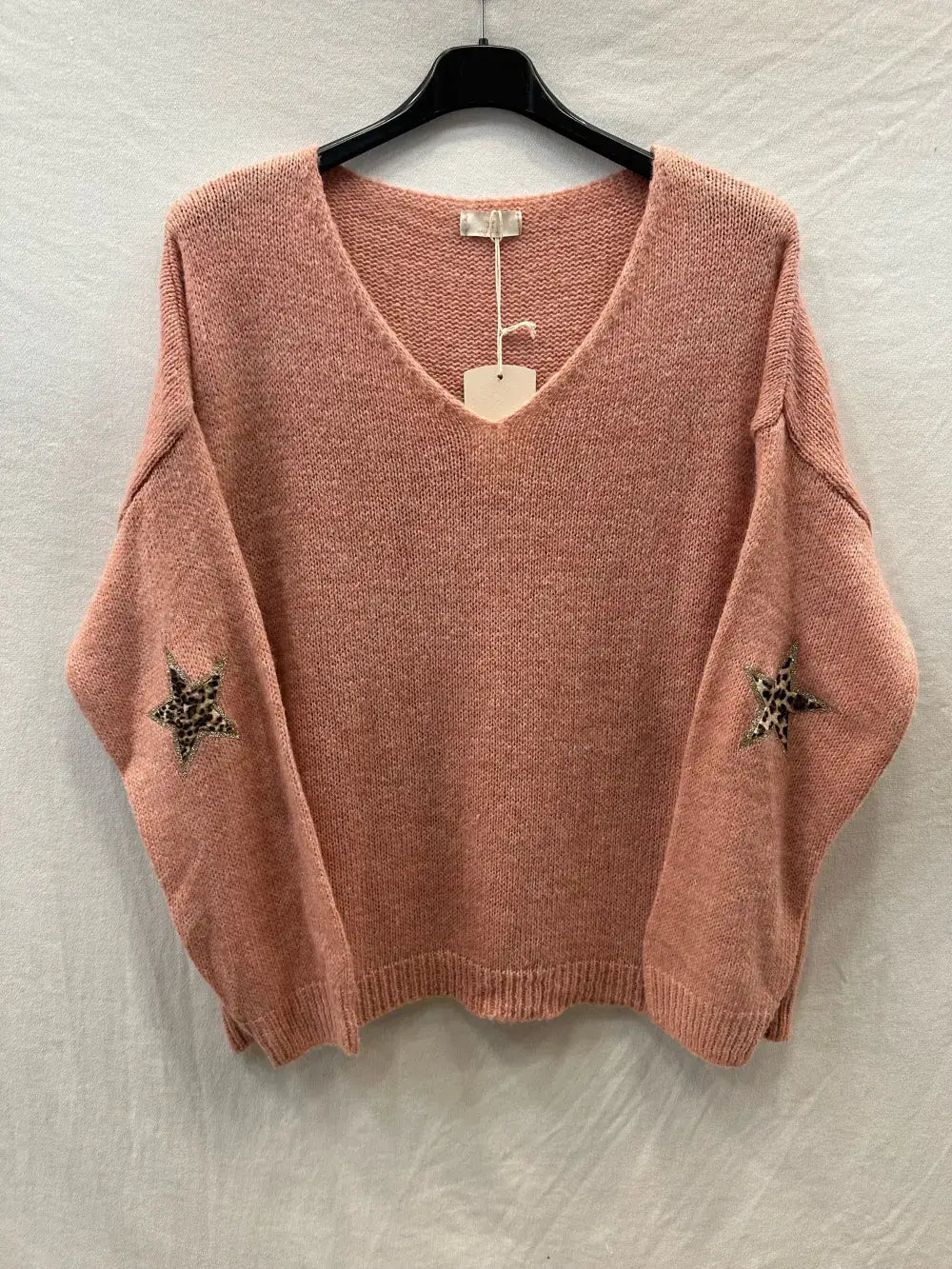 Pull Avec Deux Étoile Léopard  @23630_Pul2EtoileLeo