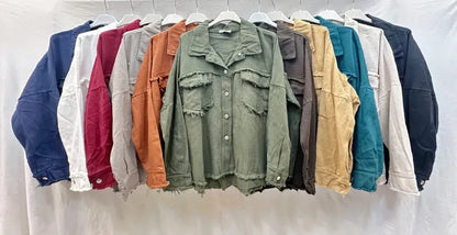 Denim Jacket En Coton Effet Déchirée @4321_VeDenimDechiree