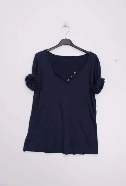 T-Shirt col tunisien manches longues @9925 col tunisien