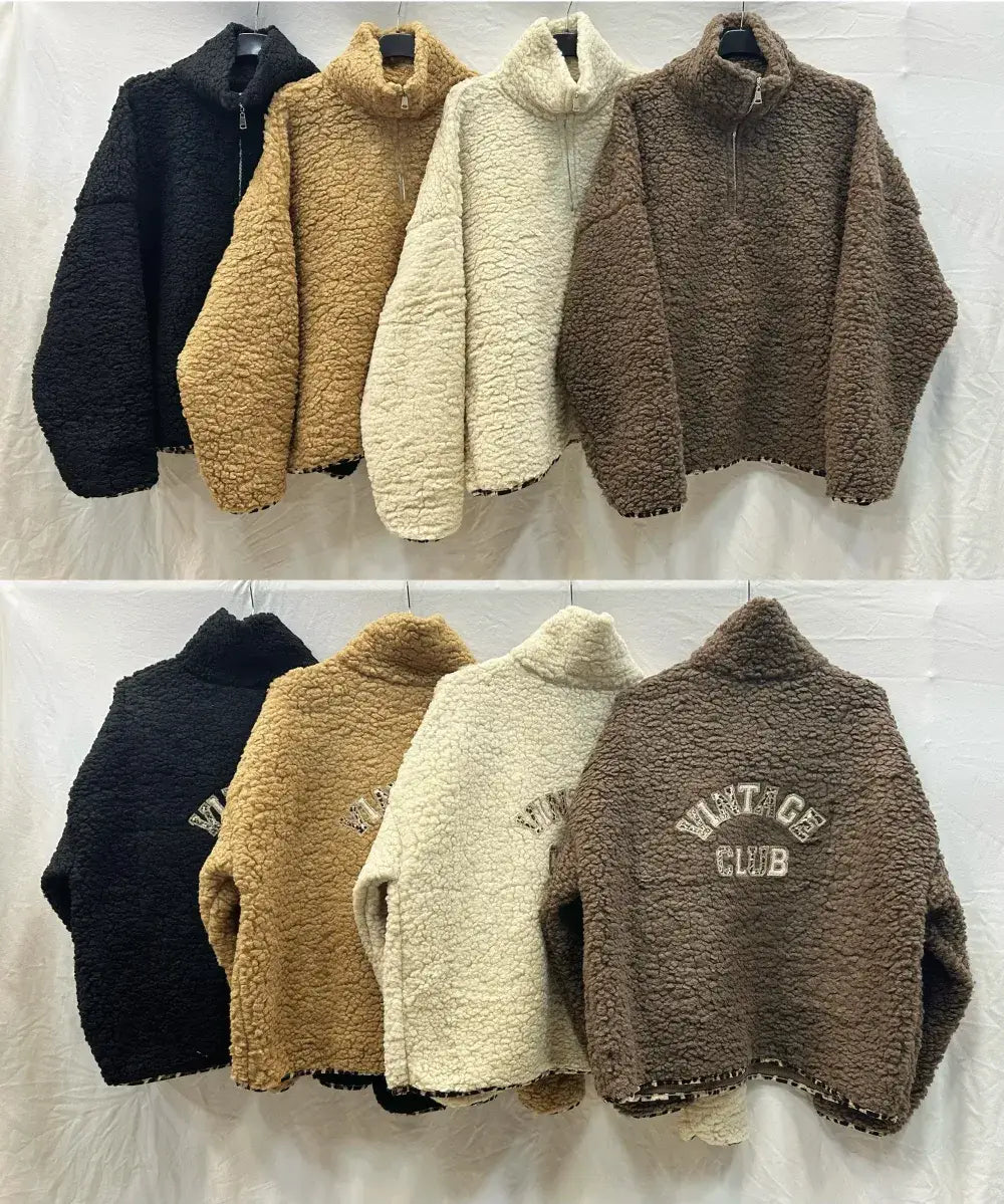 Haut Moumoute À Bordure Léopard @57351_HMoumouteVintage