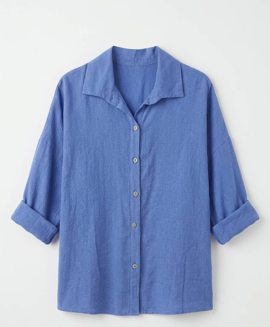 Chemise Oversize en Lin et Viscos @20664_ChLinUni