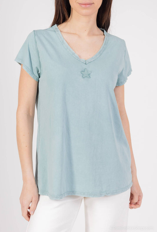 T-shirt Brodé À Étoile @368930_TsEBrode