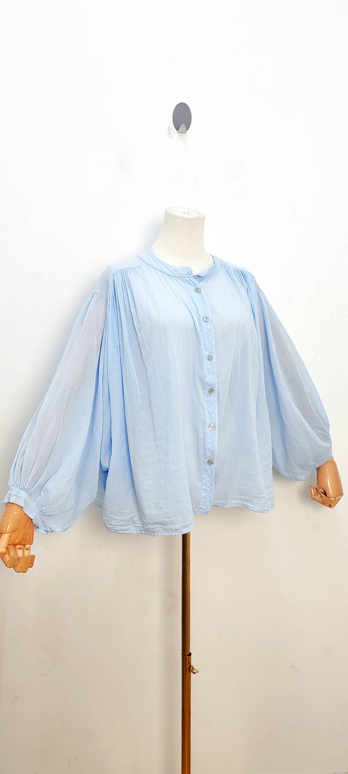 Blouse fluide manches longues ample bohème été