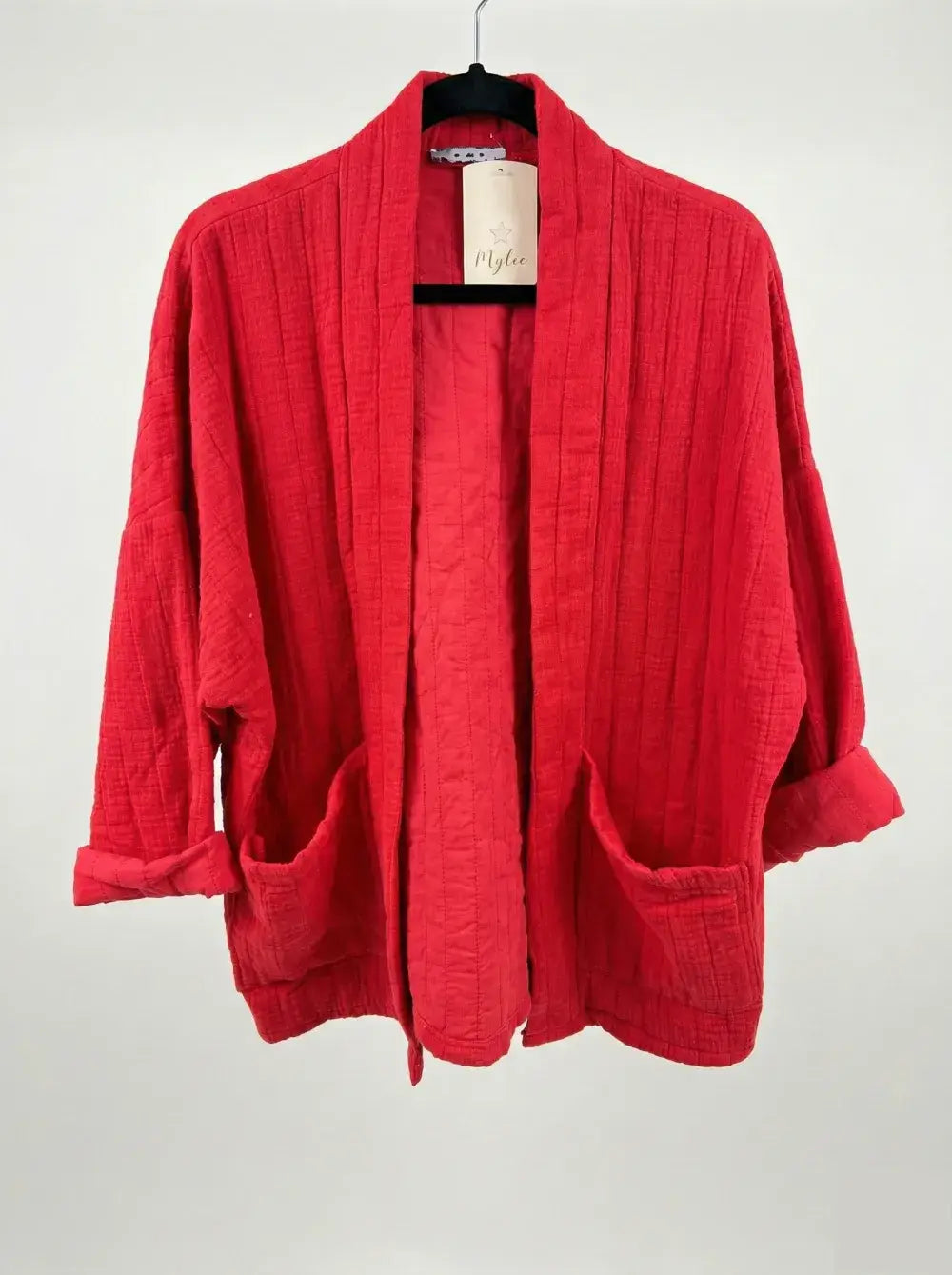 Veste matelassée en gaze de coton @5343_VesMatelasséGaze