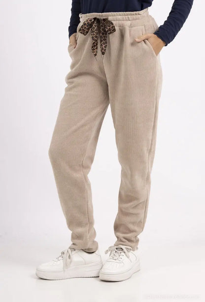 Jogging en velours avec nœud à léopard @43710_JoNoeudLeo