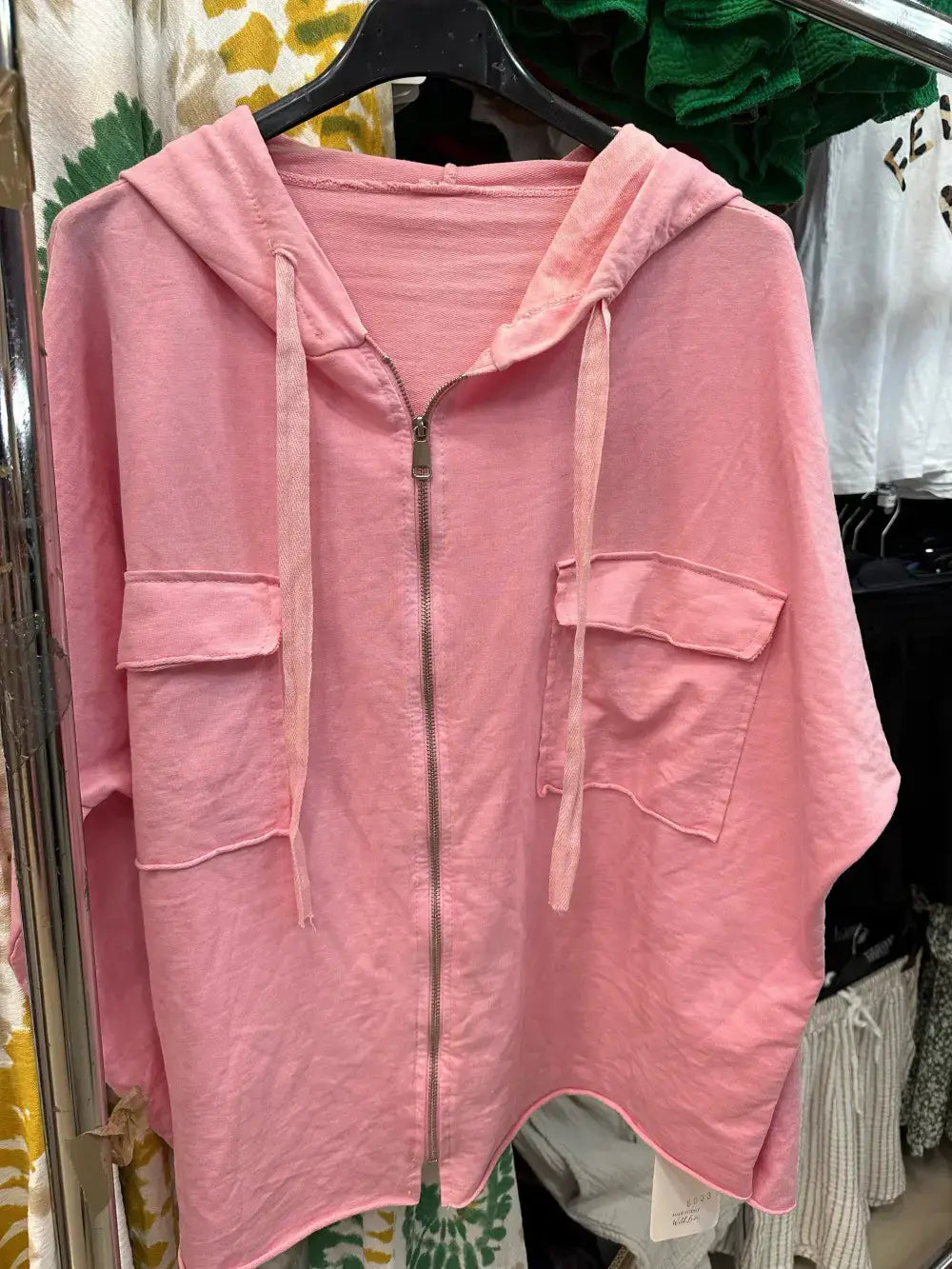 Gilet capuche avec zip et poches @8633_GZipPoches