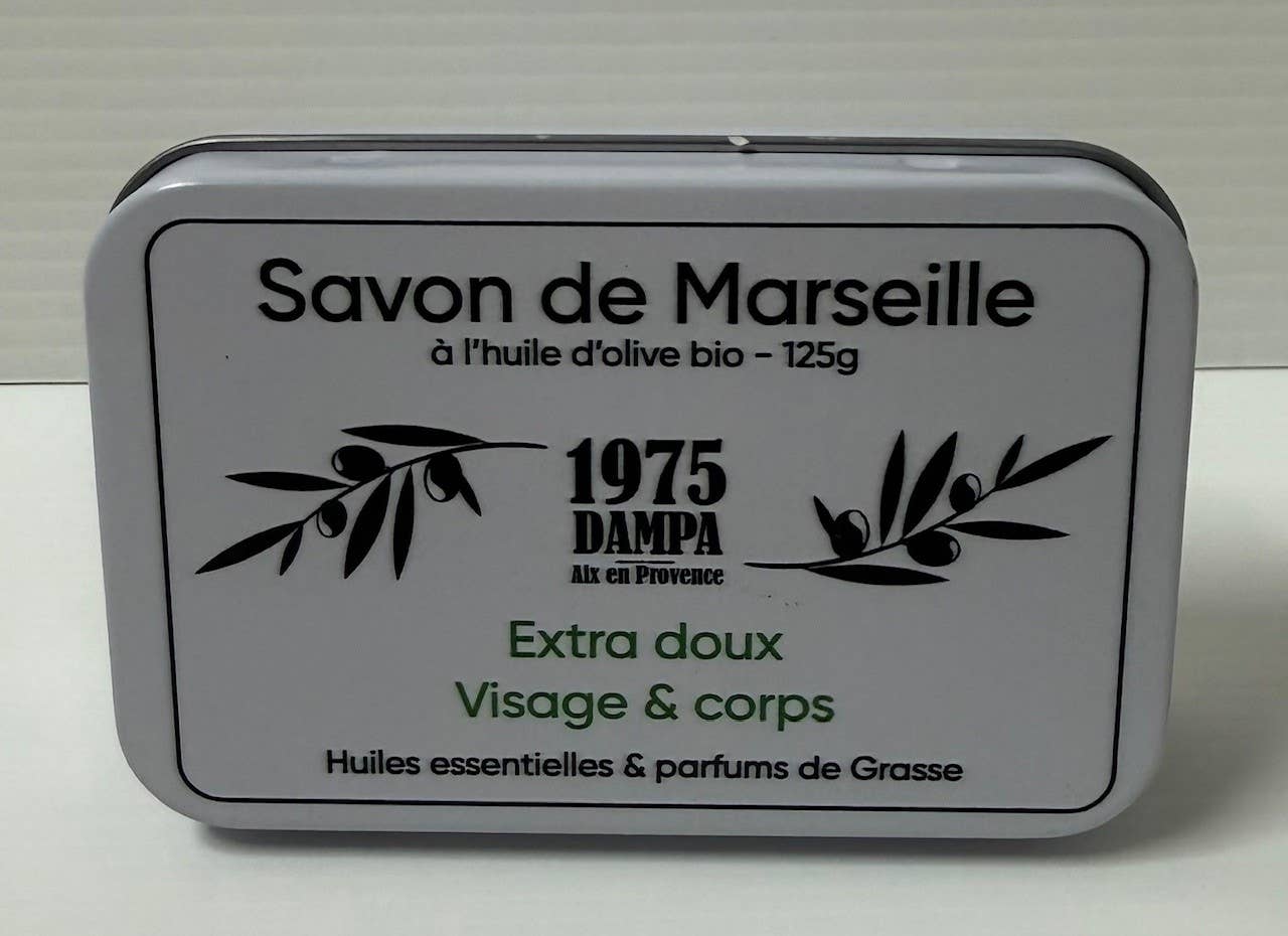 Savon de Marseille - Extra doux - 125g - Avec sa boîte métal