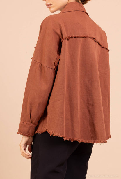 Denim Jacket En Coton Effet Déchirée @4321_VeDenimDechiree