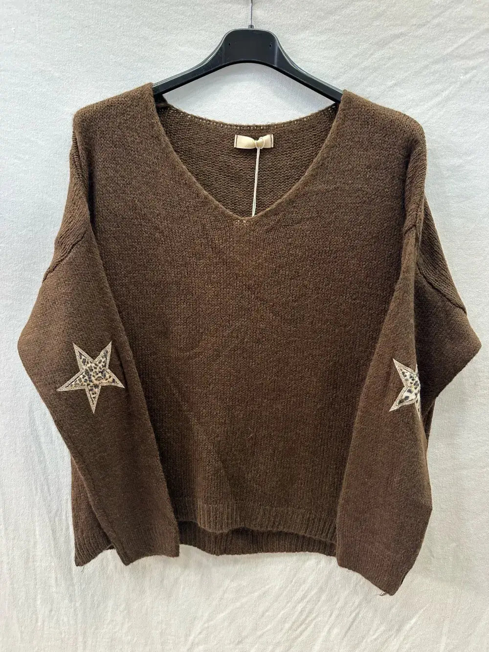 Pull Avec Deux Étoile Léopard  @23630_Pul2EtoileLeo