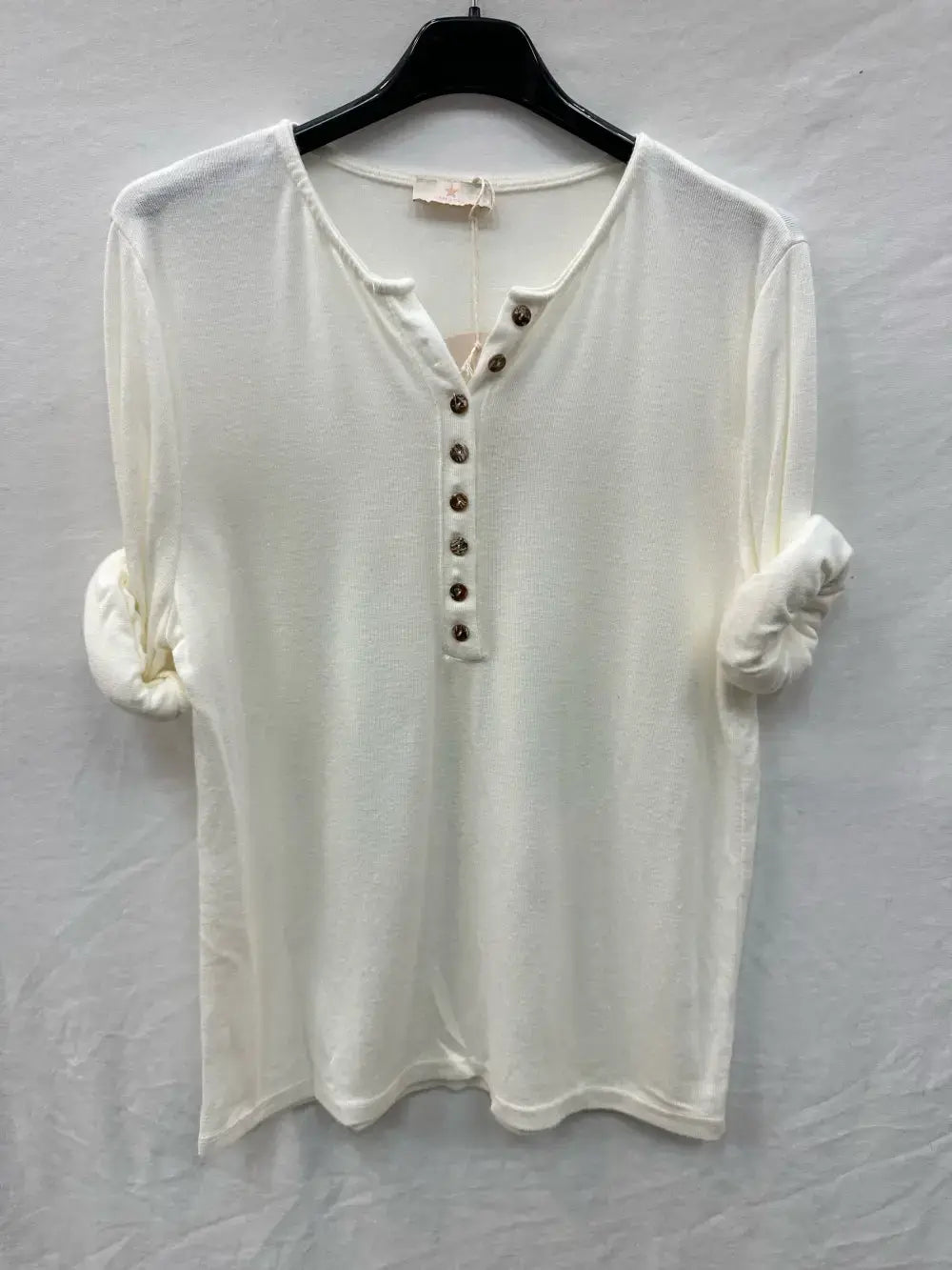 Haut De Fine Maille À Col Tunisien 8boutons @47684_H8boutons