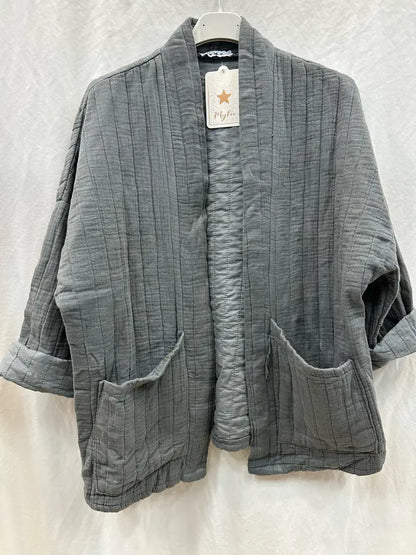 Veste matelassée en gaze de coton @5343_VesMatelasséGaze
