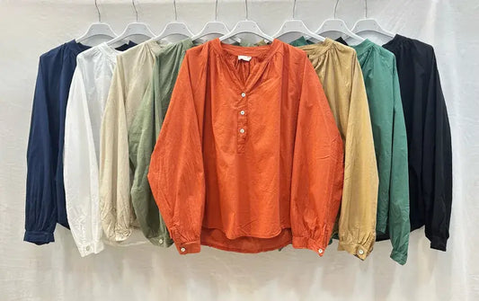 Blouse Col Tunisien En Coton, @84601_BsColTunisien