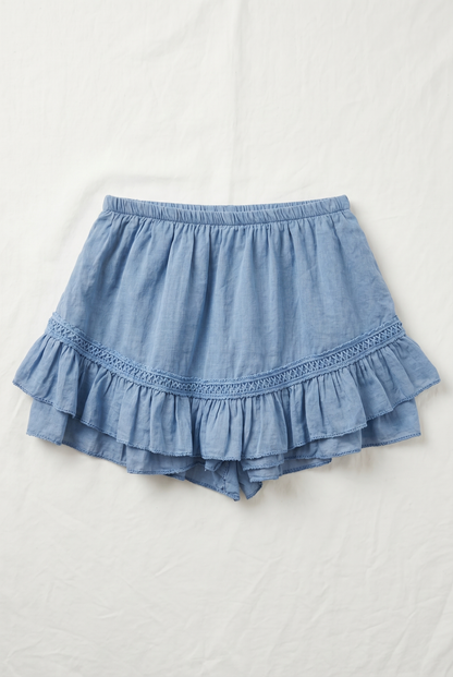 Short Jupe-Culotte à Volants @C85373_ShCulotteVC