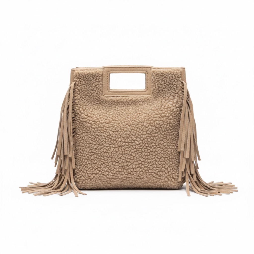 SAC MARION MOUMOUTE GARNI CUIR TEDDY