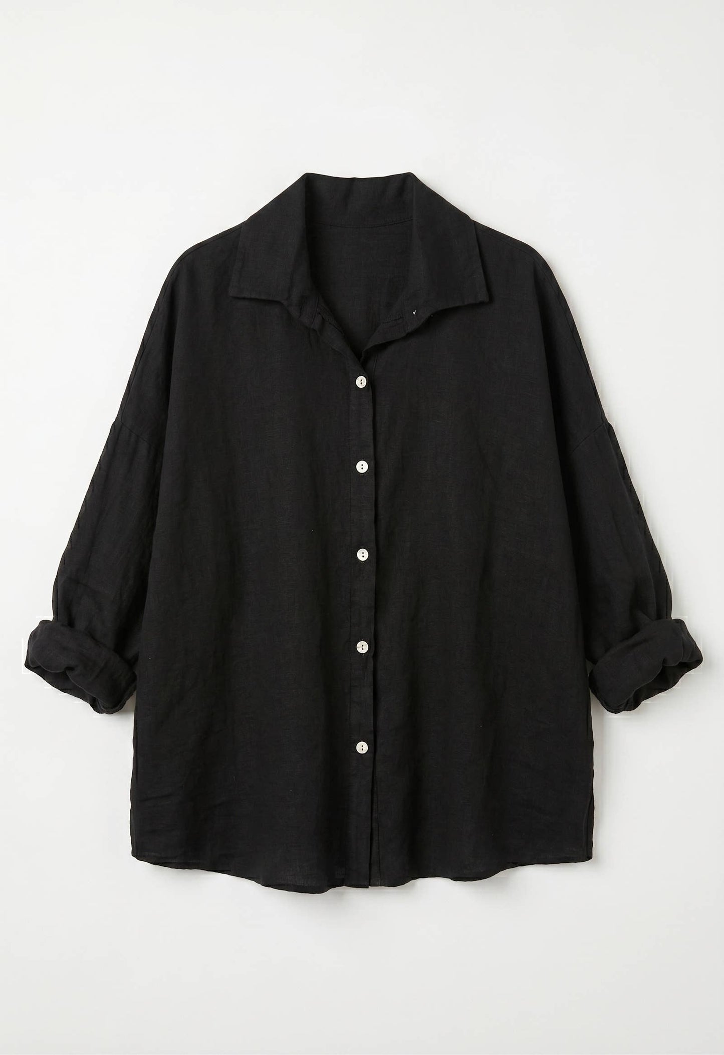 Chemise Oversize en Lin et Viscos @20664_ChLinUni