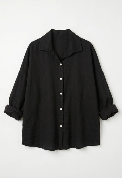 Chemise Oversize en Lin et Viscos @20664_ChLinUni