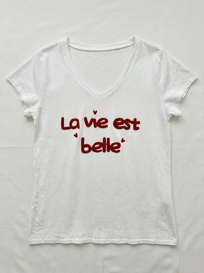 T-shirt "La Vie est Belle" @52979_TsLavie