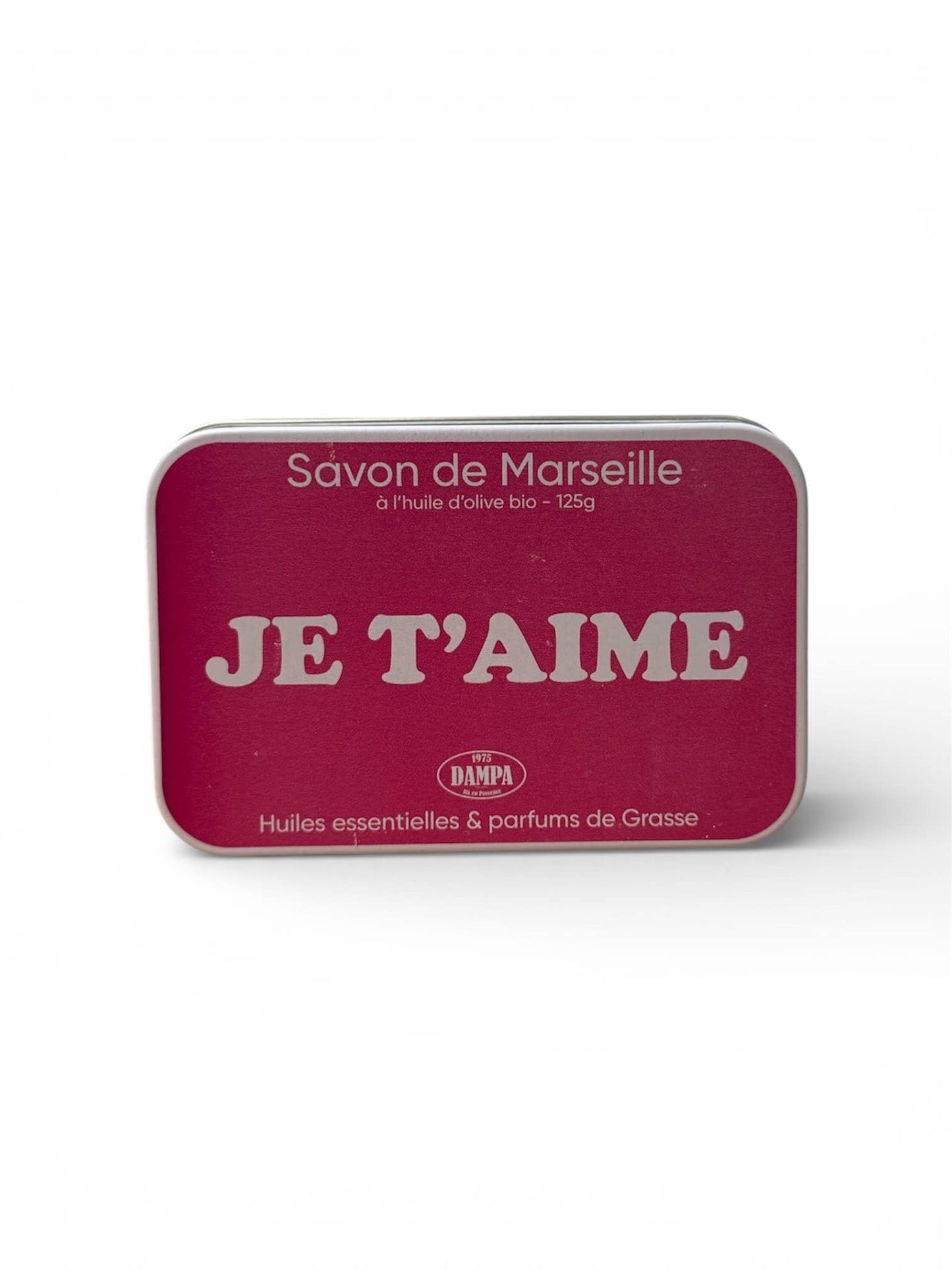 Savon de Marseille "Je t'aime" 125g avec sa boite métal
