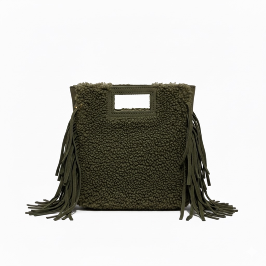 SAC MARION MOUMOUTE GARNI CUIR TEDDY