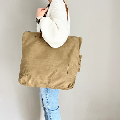 Sac ShopperBag vintage (toile foncée)