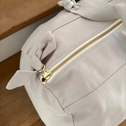 Sac polochon - gris perle