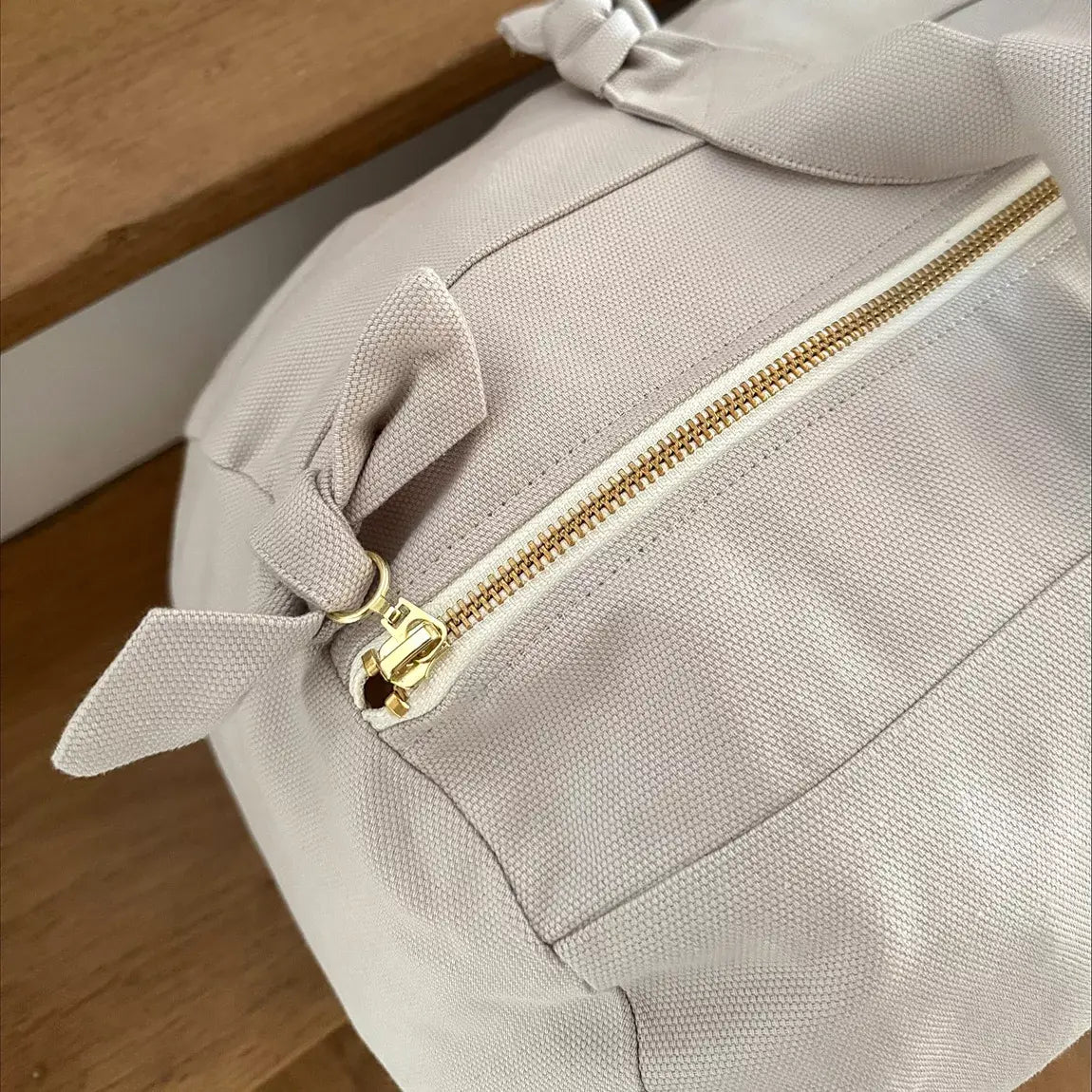 Sac polochon - gris perle