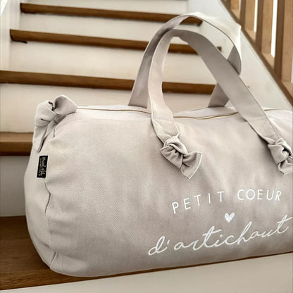 Sac polochon - gris perle