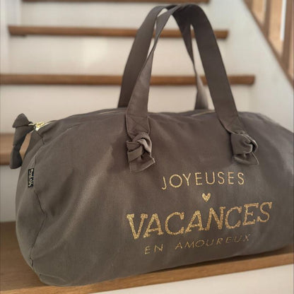 Sac polochon - taupe