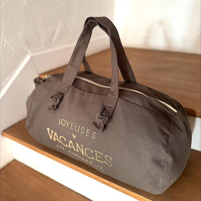 Sac polochon - taupe