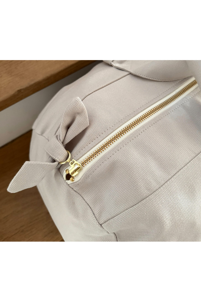 Sac polochon - gris perle