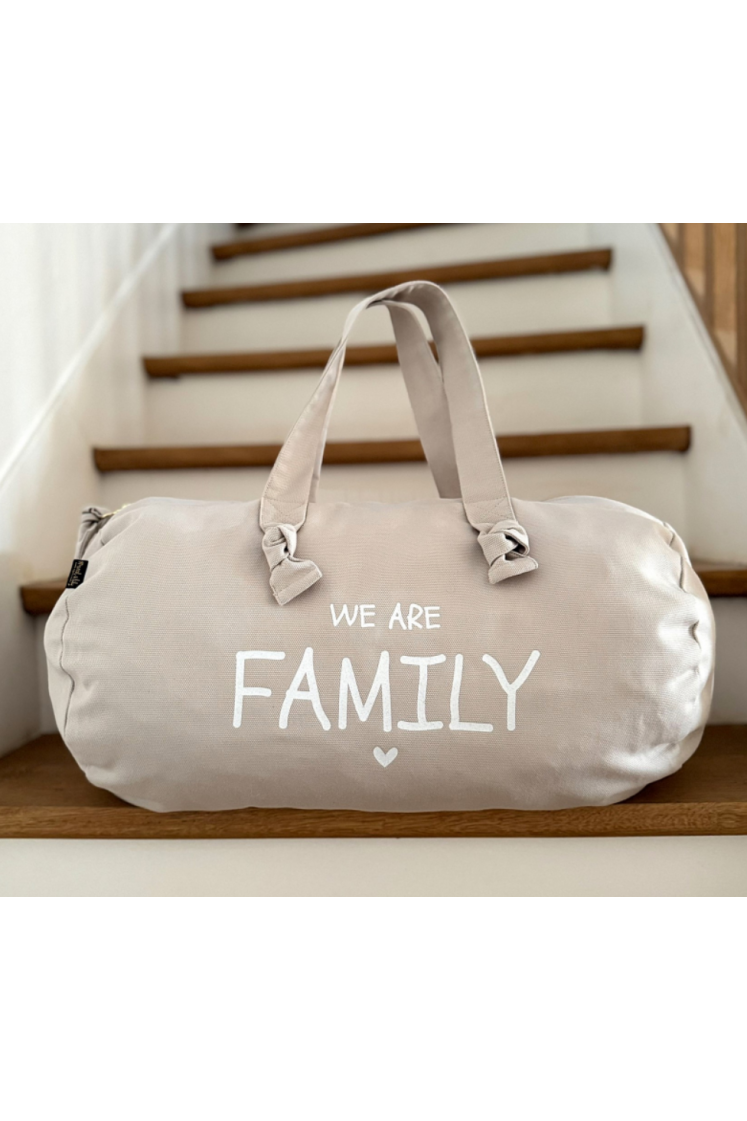 Sac polochon - gris perle