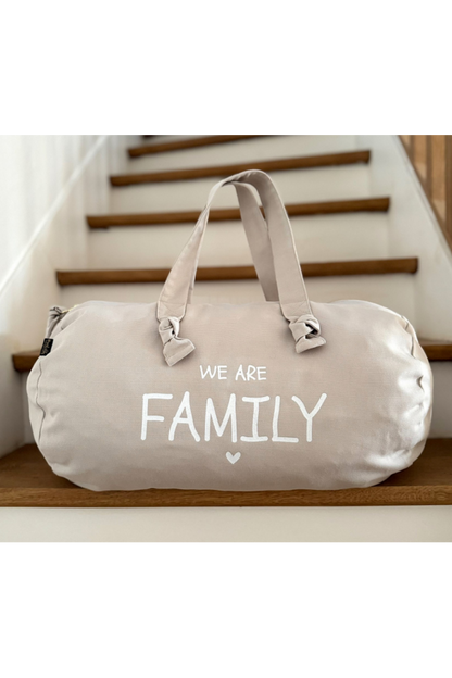 Sac polochon - gris perle